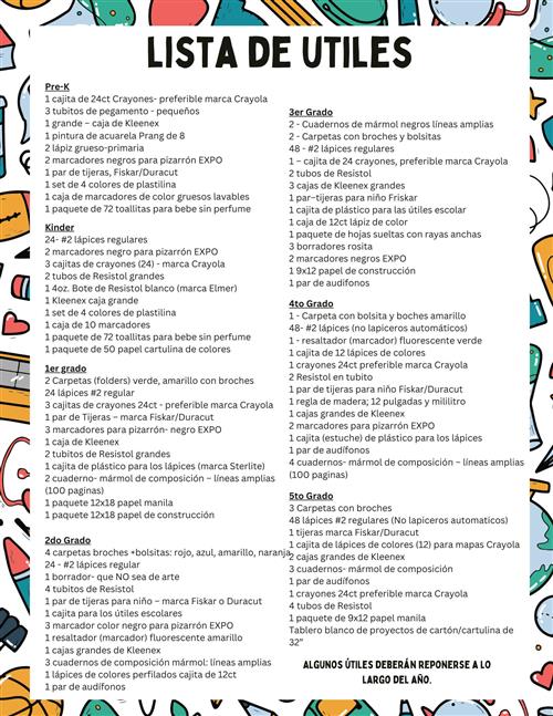 Lista De Utiles